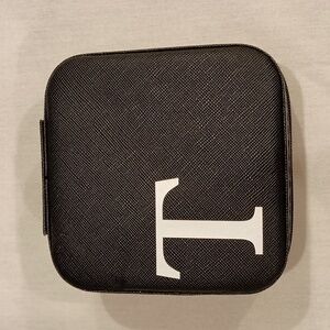 Initial T travel jewelry box
